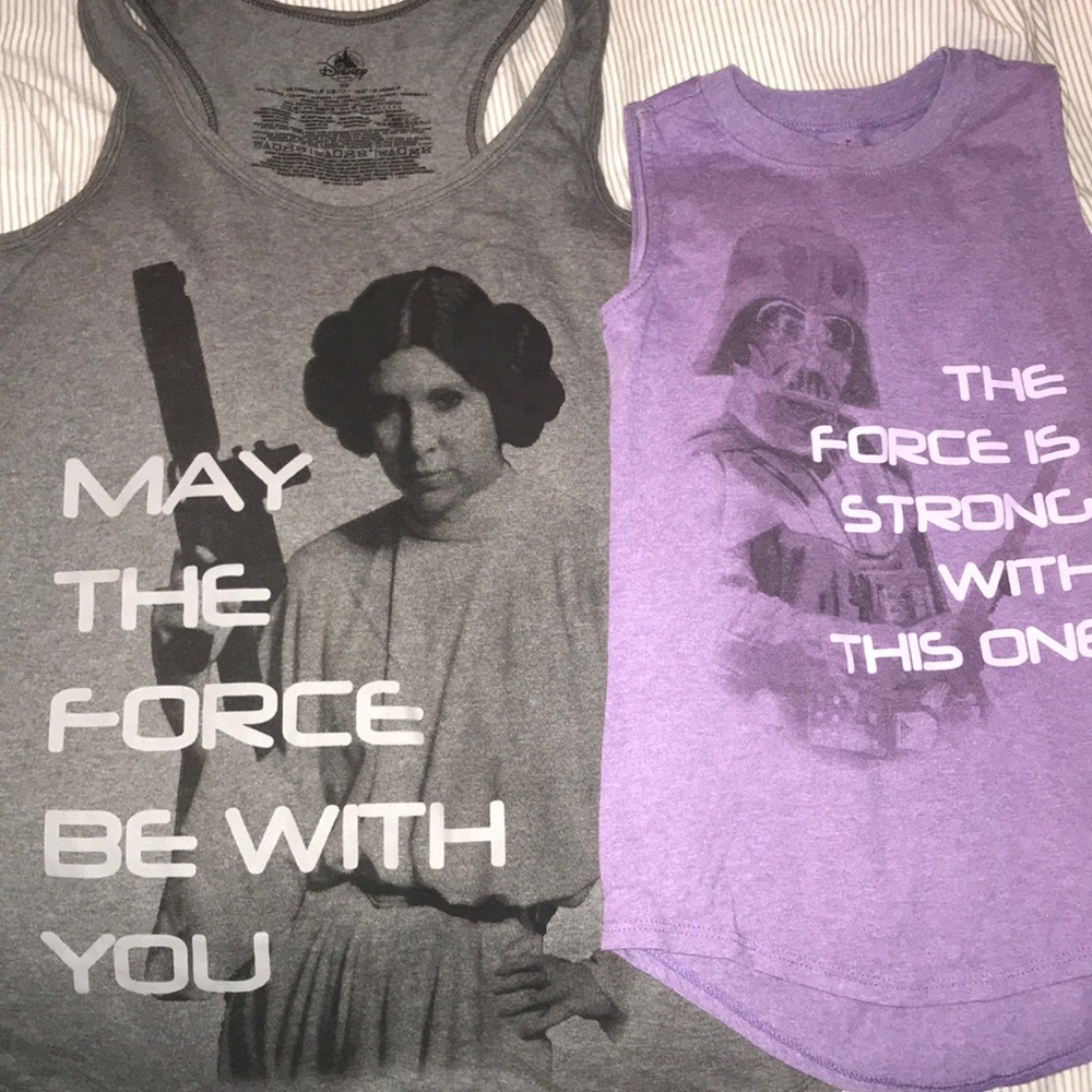 Matching Star Wars shirts